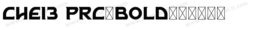 chei3 PRC-bold字体转换